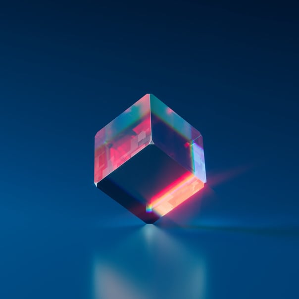 glowing cube